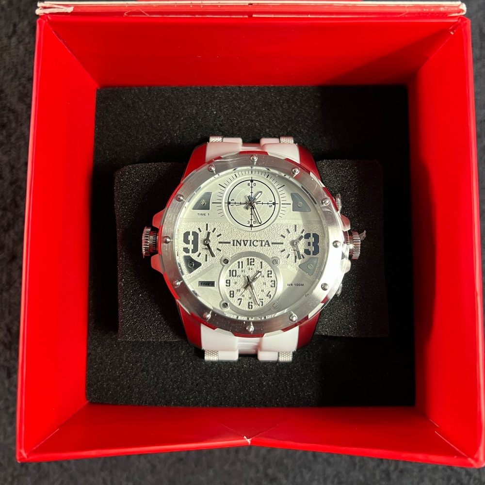 Invicta Coalition Forces Sniper Men's Watch-50mm MOD-50217 Silver&White(NWT)